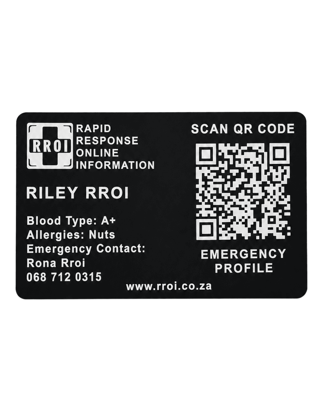 Engraved Metal QR Card